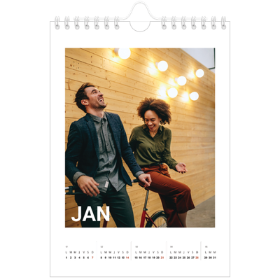 Calendrier photo A5 — Grand mois [Janvier]