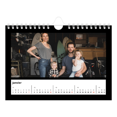 Calendrier photo A5 — Bodures noires [Janvier]